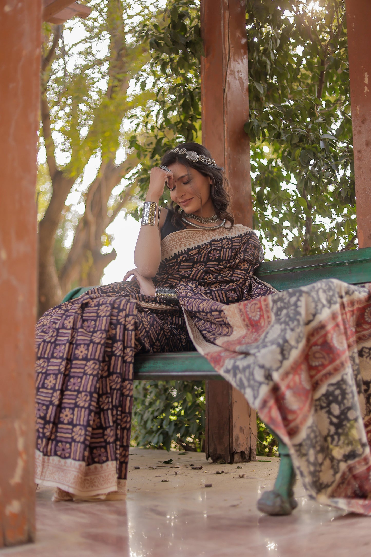 Bagru Block Print Pure Cotton Saree
