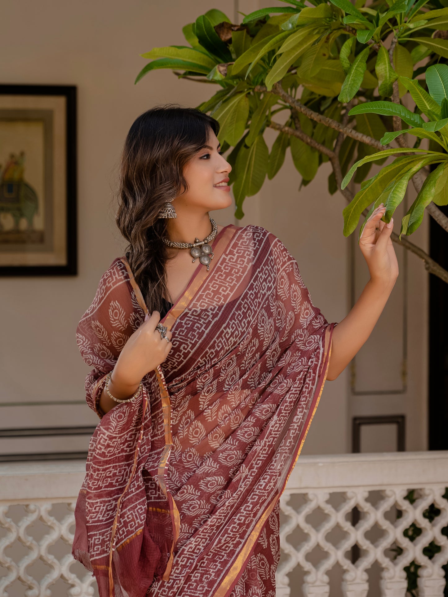 Morpankh pure Kota Doria saree