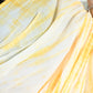 Yellow tie die print pure cotton saree