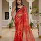 Red Tie & Dye pure Kota Doria saree
