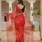 Red Tie & Dye pure Kota Doria saree
