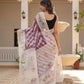 Purple Lehriya pure Kota Doria saree