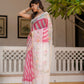 Pink Lehriya pure Kota Doria saree