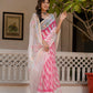 Pink Lehriya pure Kota Doria saree
