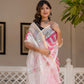 Pink Lehriya pure Kota Doria saree