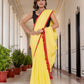 Yellow Tussells Pure Mul Cotton Saree
