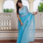 Sky Lehriya Kota Doria saree