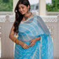 Sky Lehriya Kota Doria saree