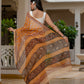 Yellow Bagh Printed Hand Block Kota Doria Saree