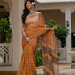 Yellow Bagh Printed Hand Block Kota Doria Saree