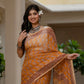 Yellow Bagh Printed Hand Block Kota Doria Saree
