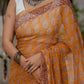 Yellow Bagh Printed Hand Block Kota Doria Saree