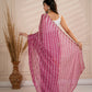 Mauve lehriya with hand work