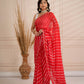 Red lehriya with hand work
