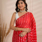 Red lehriya with hand work