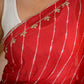 Red lehriya with hand work