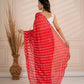 Red lehriya with hand work