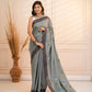 Grey Hand painted saree