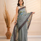 Grey Hand painted saree