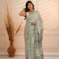 Green bootie pure mul saree