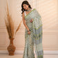 Green bootie pure mul saree