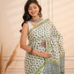Green bootie pure mul saree