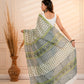 Green bootie pure mul saree