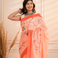 Birdie peach saree
