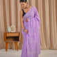 Lavender pure mul saree