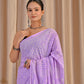 Lavender pure mul saree