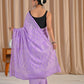 Lavender pure mul saree