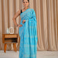 Blue bootie pure mul mul saree