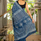 Indigo bootie pure mul saree