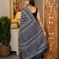 Grey bootie pure mul saree