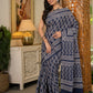 Grey bootie pure mul saree