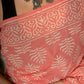 Peach bootie pure mul saree