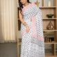 White bootie pure mul saree