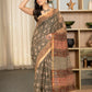 Bagru green lotus pure kota doriya saree