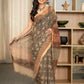 Bagru green lotus pure kota doriya saree