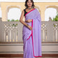 Light Purple Pure Mul Cotton Saree