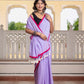 Light Purple Pure Mul Cotton Saree