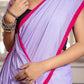 Light Purple Pure Mul Cotton Saree