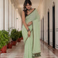 Light Green Pure Mul Cotton Saree