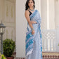 Blue bootie Chanderi Silk Saree