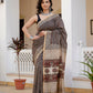 Bagru choti bootie Chanderi Silk Saree