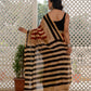 Bagru stripes Chanderi Silk Saree