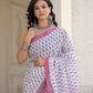 Pink bootie Chanderi Silk Saree