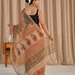 Bagru printed red jaal pure kota doriya saree