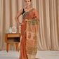 Bagru printed red jaal pure kota doriya saree
