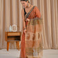 Bagru printed red jaal pure kota doriya saree